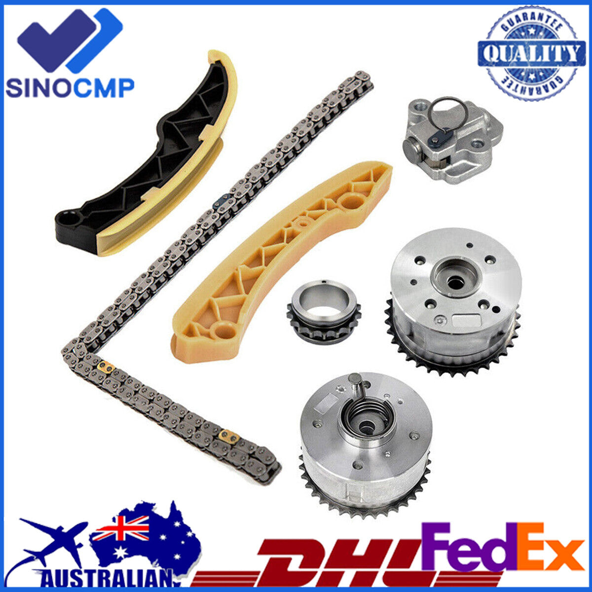 Timing Chain Kit  VVT Camshaft Gears for Hyundai Accent for KIA RIO FORTE5 L4 1.6L
