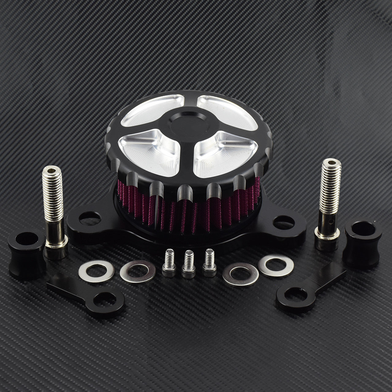 Gear Air Cleaner Intake Filter System Fit for Harley Sportster 883 1200 2004-19 Q