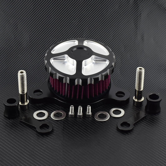Gear Air Cleaner Intake Filter System Fit for Harley Sportster 883 1200 2004-19 Q