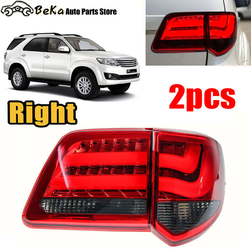 2-Pack for Toyota Fortuner 2012-14 Right Rear Taillight and Brake Light (Inner and Outer)