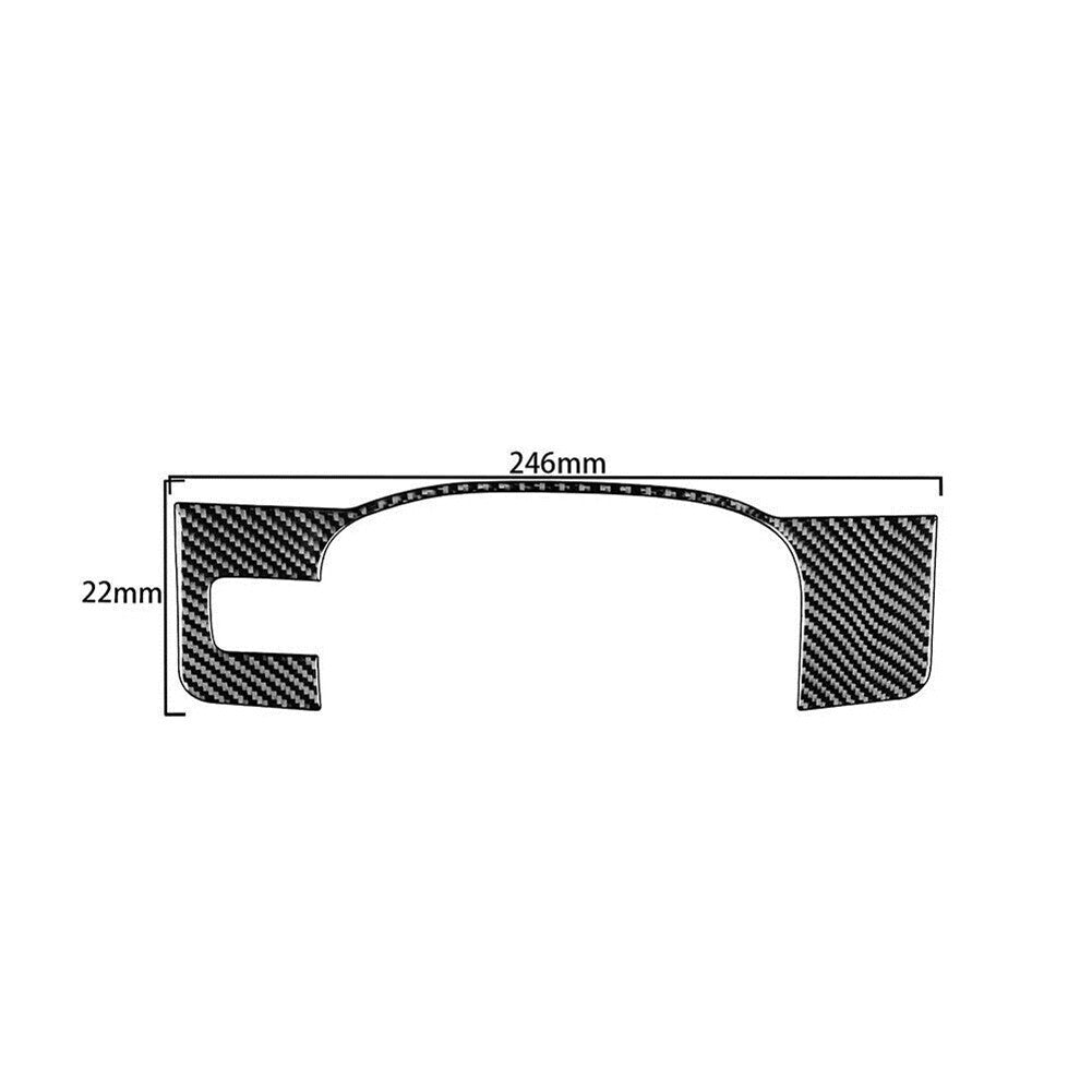 2Pcs Carbon Fiber Interior Gear Shift Cover Trim for Subaru Forester 2009-2013 v