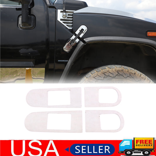 Steel-framed side hinge cover, decorative cap, and protective cover, brand new, suitable for Hummer H2 2003-2007.