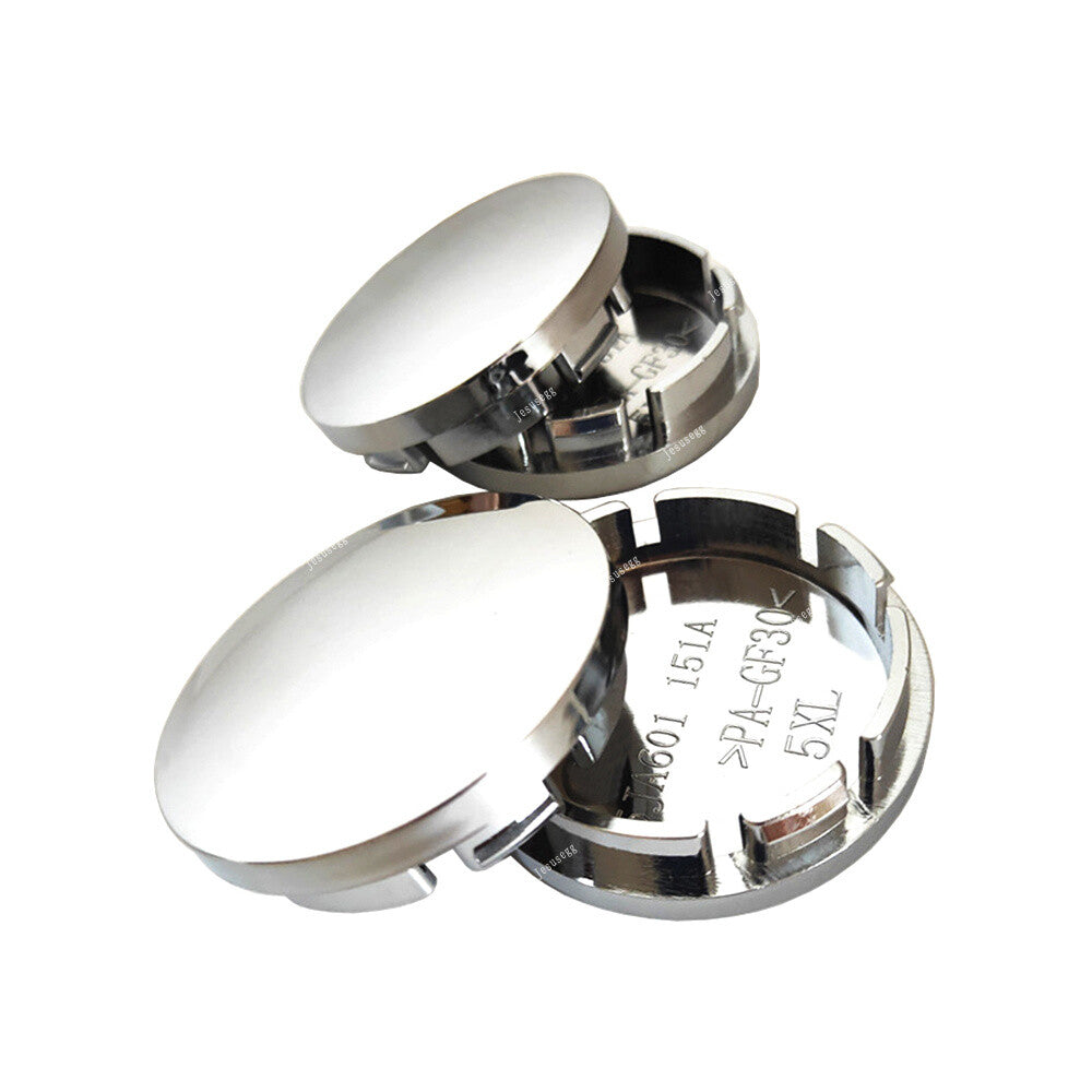 4Pcs Wheel Rim Center Hub Cap Cover Wheel Center Cap Cover Universal Silver 56mm Q