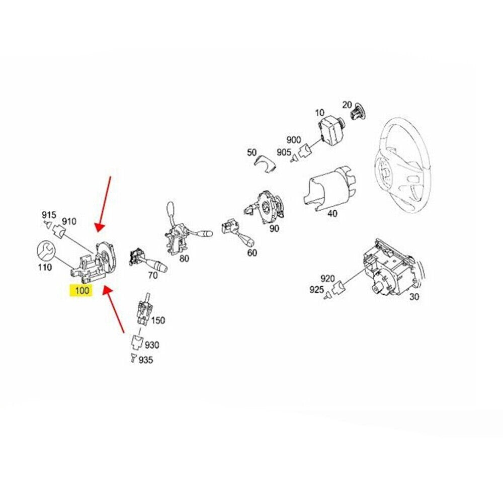 1x Steering Wheel Position Angle Sensor for 2006-2011 ML-CLASS New n