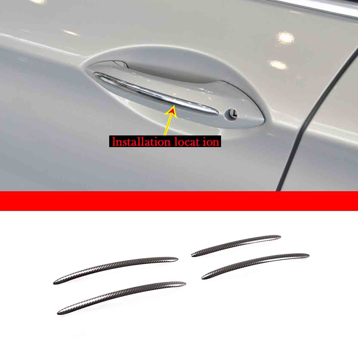 Carbon Fiber Covers Trim For 18-23 for Traverse SUV for Smart Side Door Handle- v