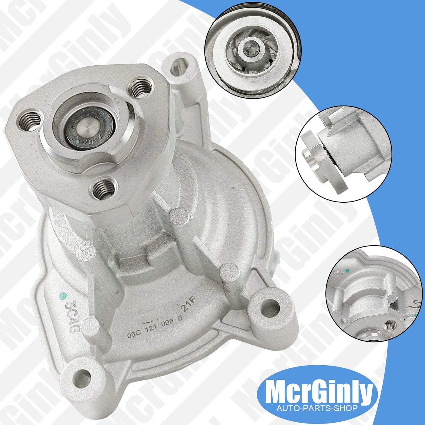 Engine water pump suitable for Eos, for Golf , for Jetta , for Tiguan , for Audi A1, A3 #03C121008B 1.4T - n