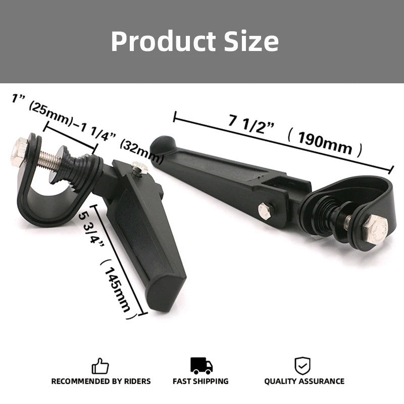 New 1 Pair Universal Aluminum Motorcycle Footpeg Foot pegs Front Rear Footrest
