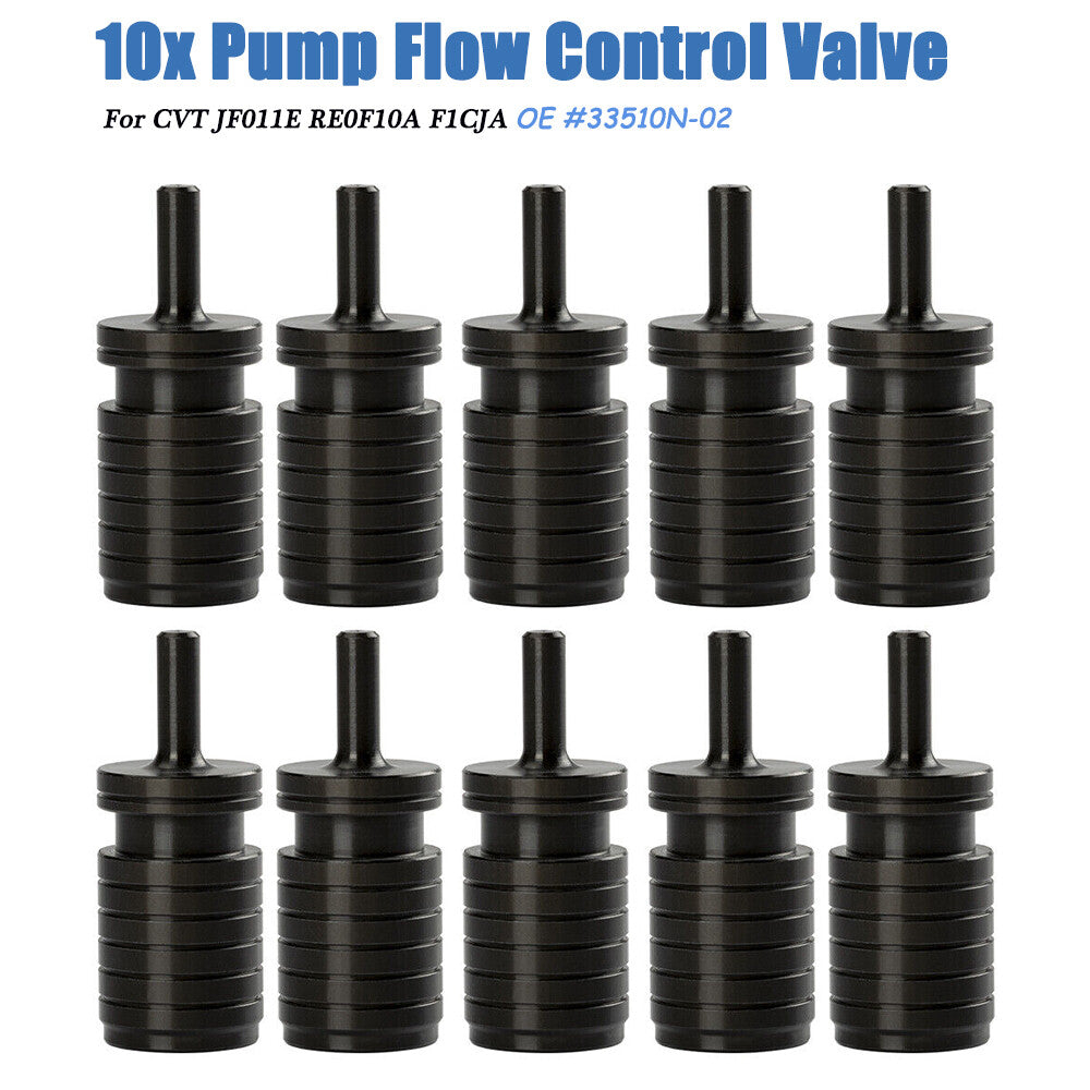 10-piece pack of Transpeed CVT JF011E RE0F10A JF015E RE0F11A pump flow control valves v