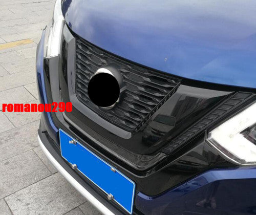 for Nissan Rogue 2017-2020 Glossy Black Replace Front Grille U Type Panel Cover