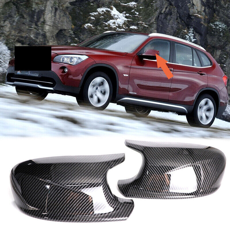 for BMW X1 E84 X3 F25 2010-2013 2x M style Carbon Look Mirror Covers replacement