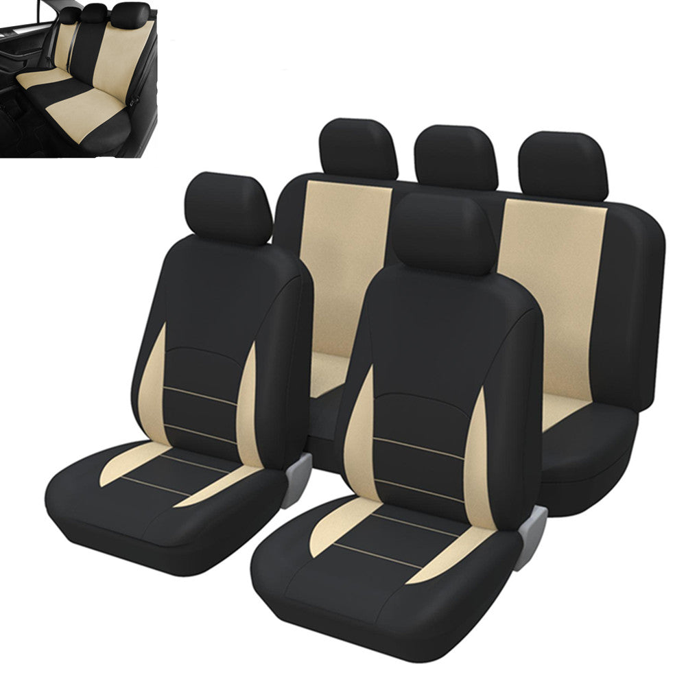 5- for seat car for seat covers, complete set, front and backrest cushions, protective and breathable. n