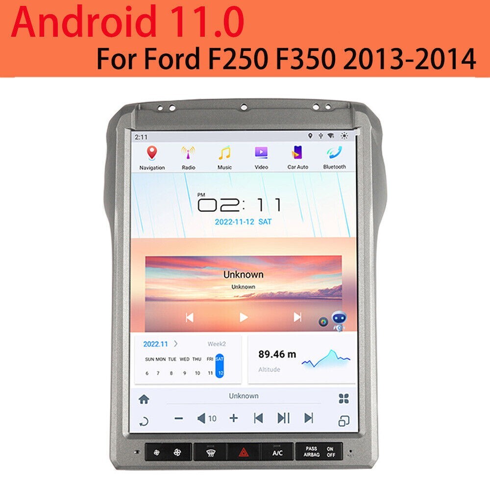 12.1 Car GPS Radio Android for Tesla Vertical Screen for Ford F250 F350 2013-2016
