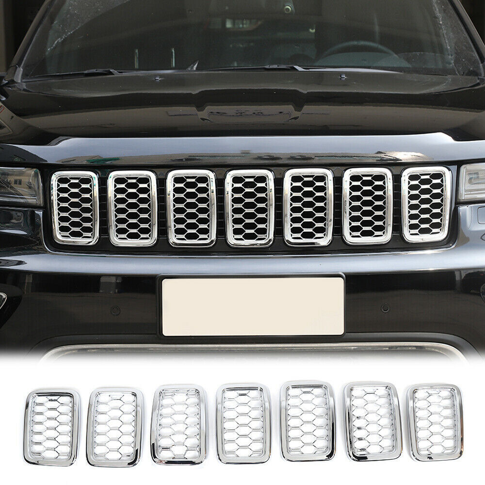 for Jeep Grand Cherokee 2017-2021 Honeycomb Front Grille Car Grill Mesh Inserts