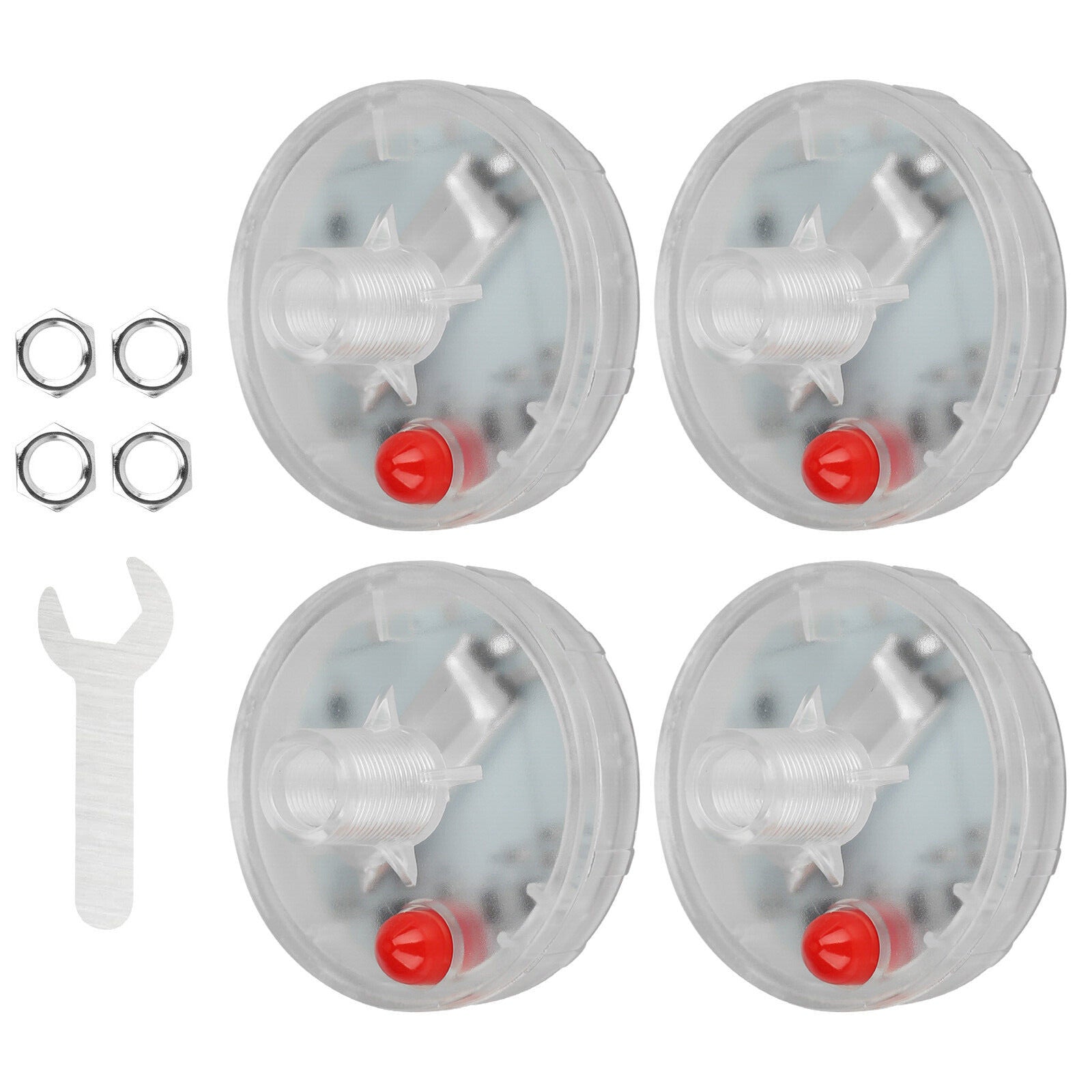 4PCS Solar Energy Car Wheel LED Flashing Light Wheel Hub Tire Valve Cap Lamp