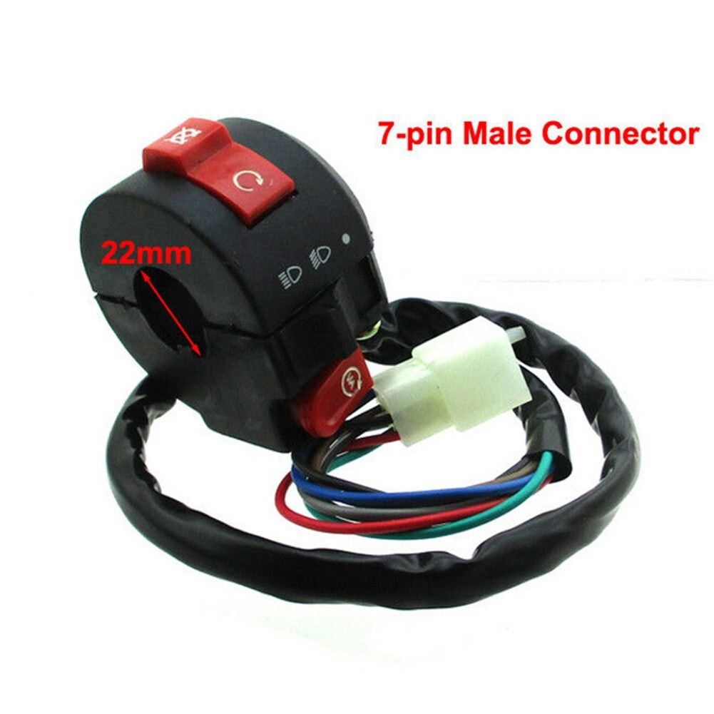 For Coolster 70cc 110cc ,125cc Start 7-Pin Male Kill Fits 7/8 Handlebar v