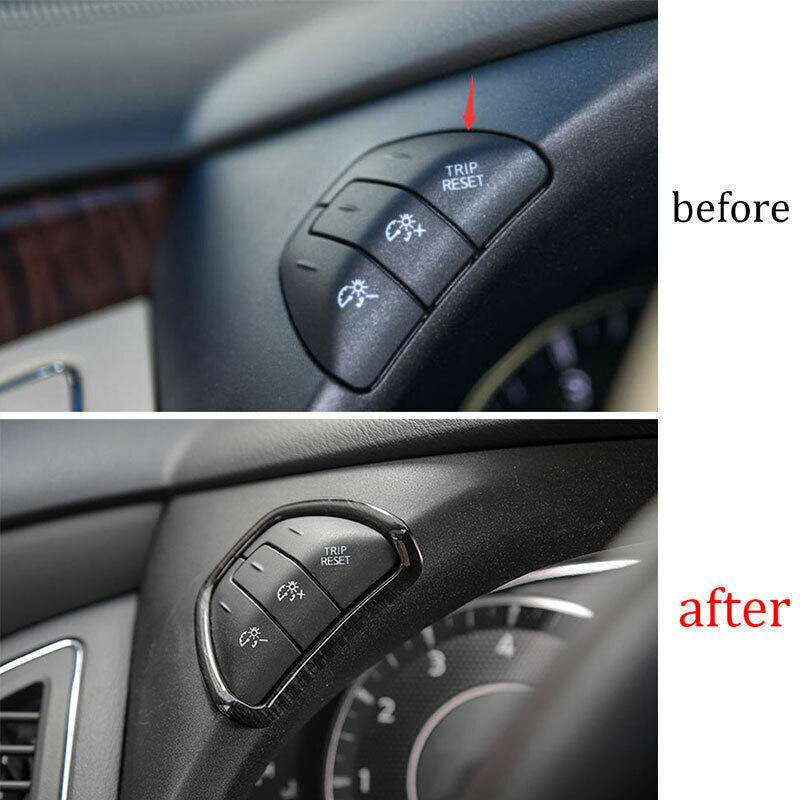 Speedometer lights Adjust Frame for Nissan Armada Y62 2017-2020 Black Wood Grain
