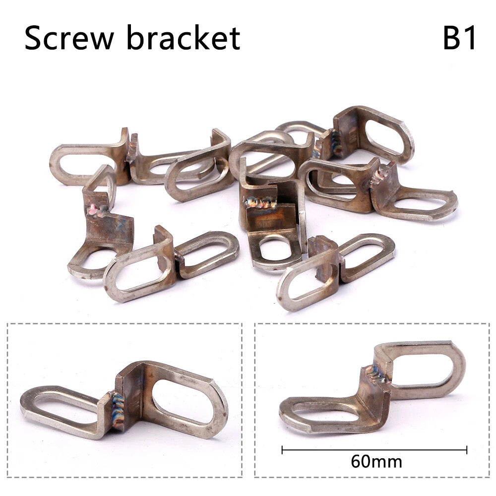 Universal Z-Shaped Stainless Steel Motorcycle Exhaust Mounting Bracket Clamp Kit