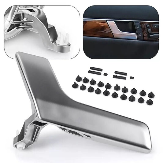 Left driver's side interior door handle repair kit, matte silver, suitable for . n