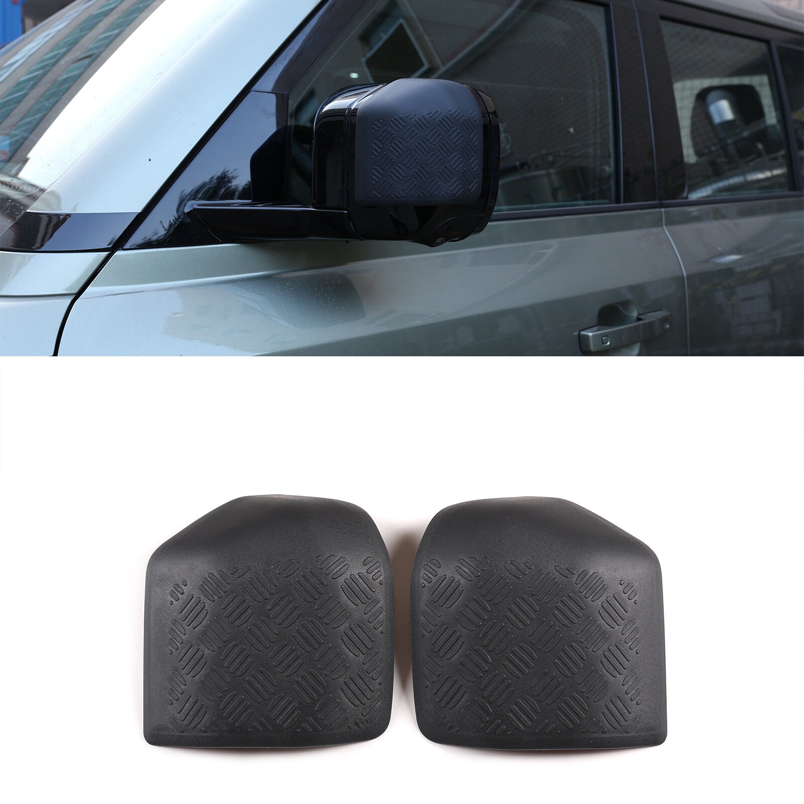 Black side mirror cap trim for Land Rover for Defender 110 2020 - 2023 n