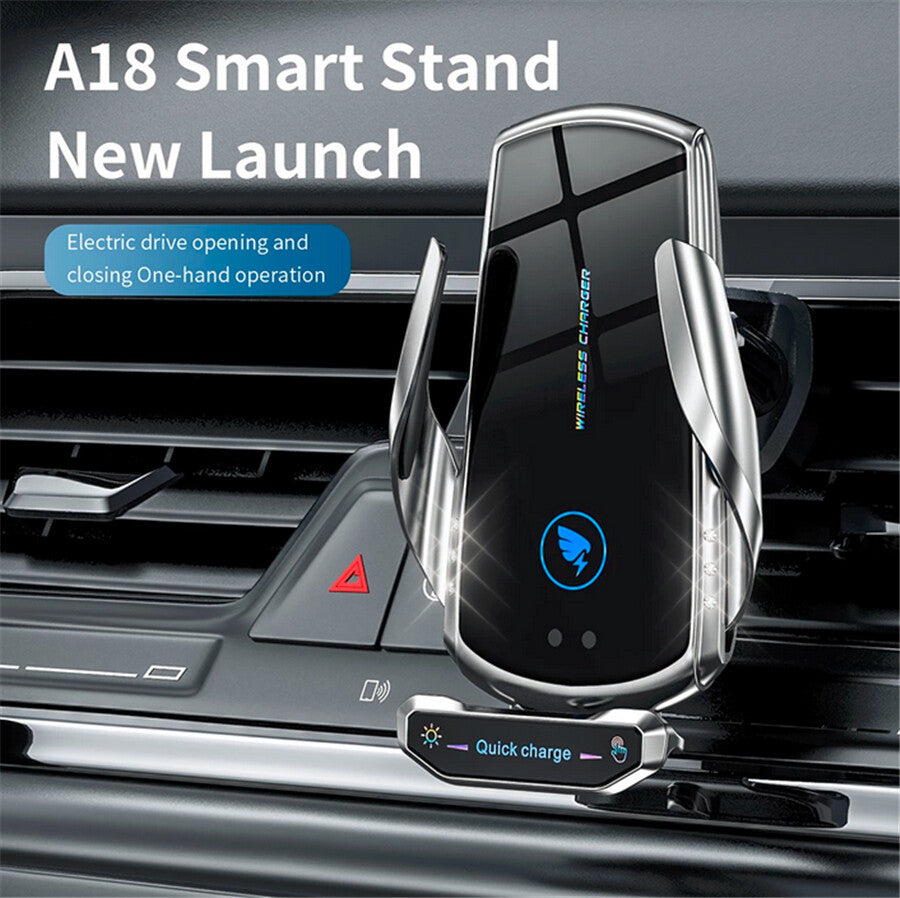 15W Accessory Car Phone Holder Fast Wireless Car Charger Air Vent Mount Stand