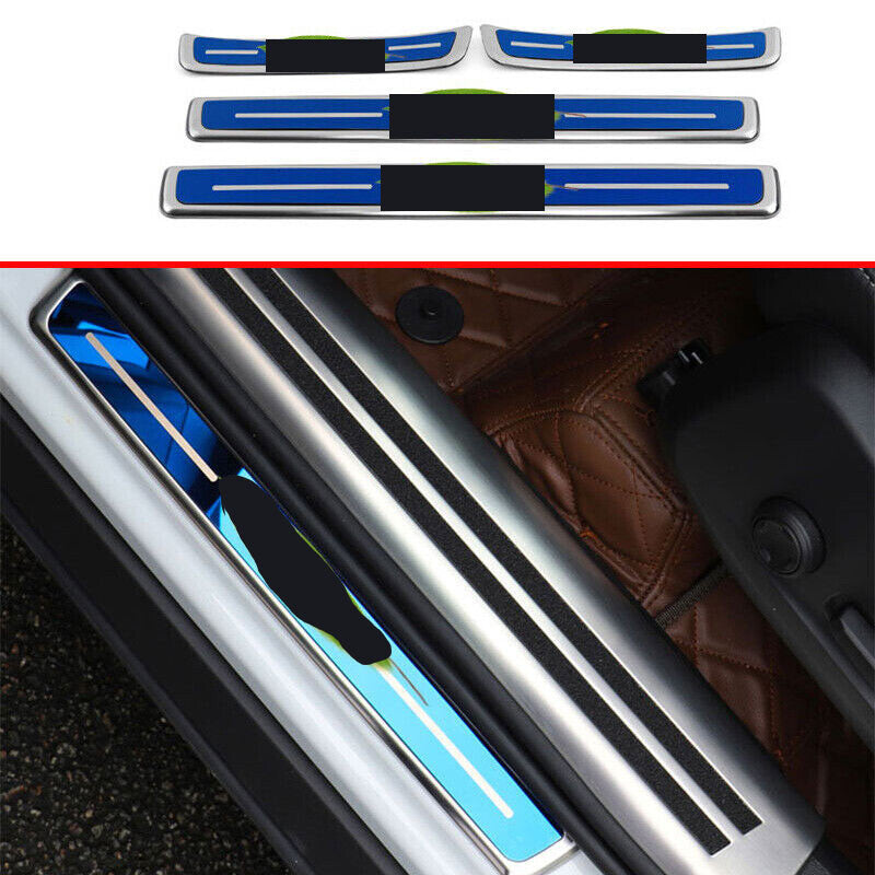 for Volvo XC40 19-23 Silver Steel Outer Door Sill Scuff Plate Cover Protector 4x