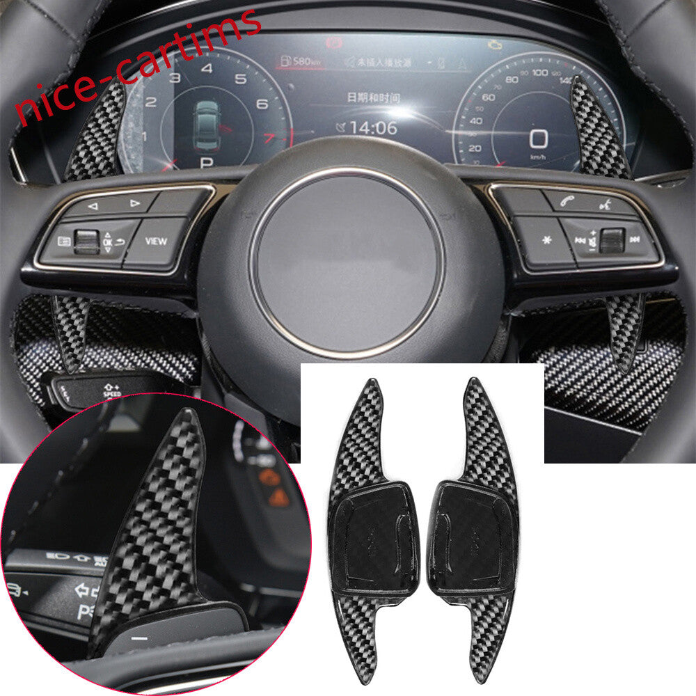 ABS/Carbon Steering Wheel Shifter Paddle for Audi A3 A4 A5 S4 S5 21-23 Q3 Q5 Q7