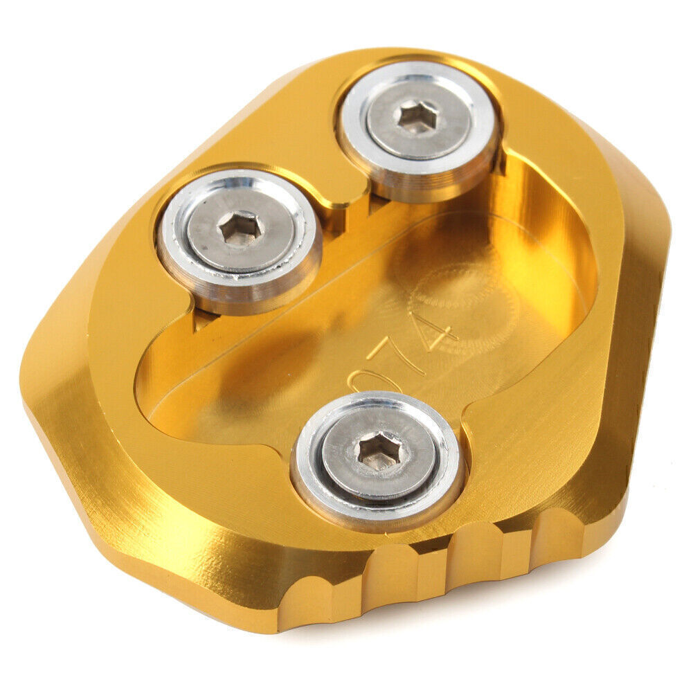 for YAMAHA YZF-R6 2017-2018 Gold Kickstand Side Stand Plate Extension Pad Q