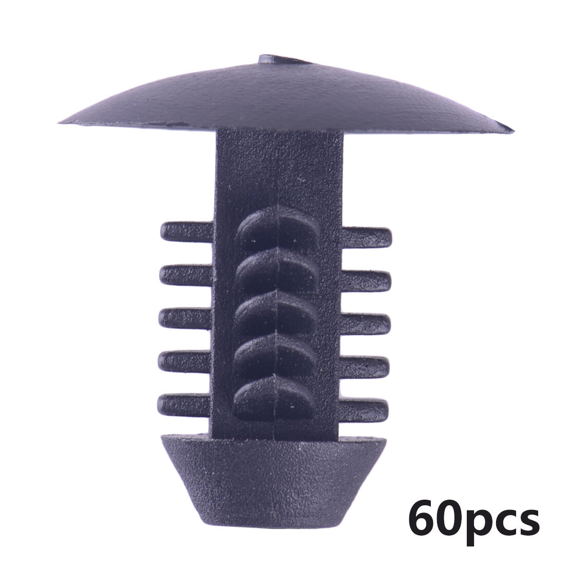 60Pcs 10mm Hole Plastic Clip Push Type Fastener Car Bumper Fender Door Rivet cv v