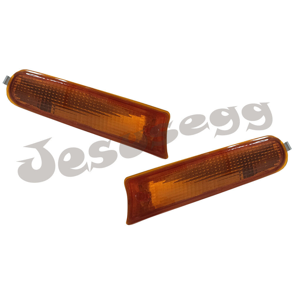 2pcs Front Bumper Fog Light Lamps Housing LH+RH Yellow for 95-97 for Toyota RAV4