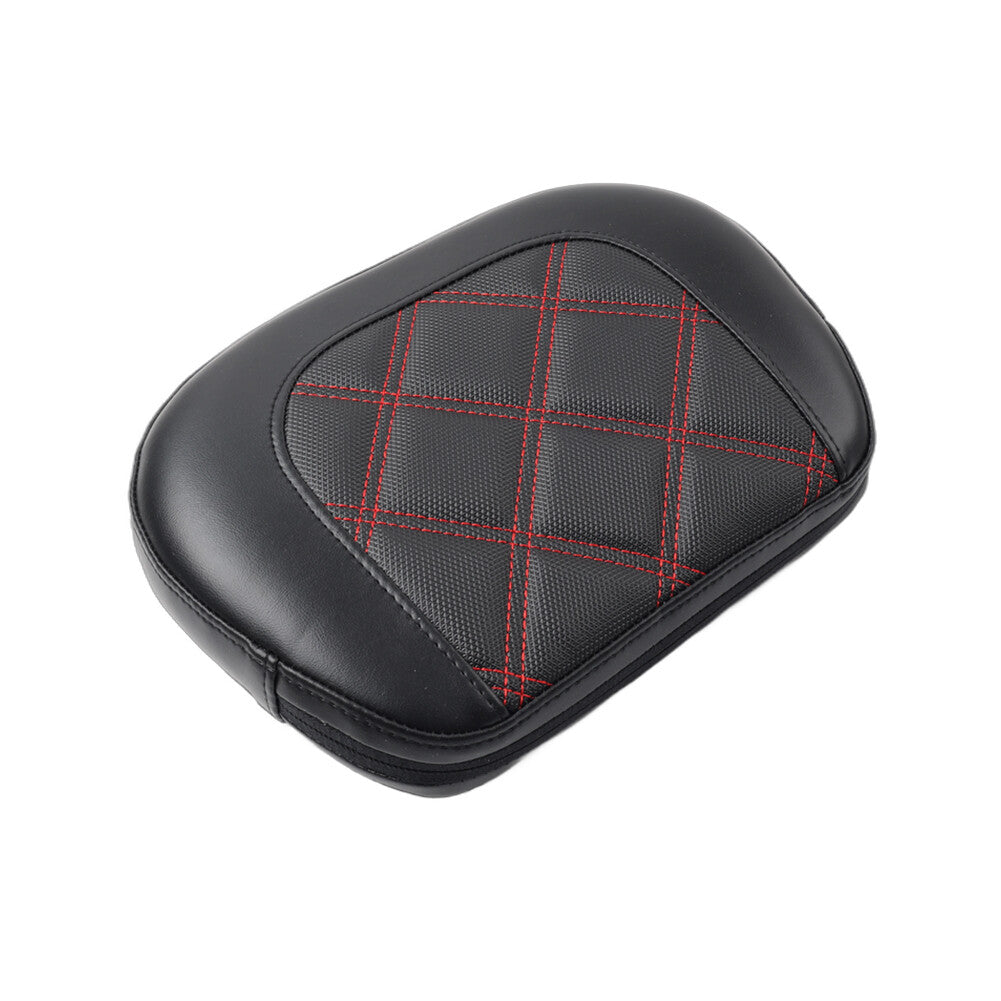 Red Stitching Passenger Sissy Bar Backrest Pad for Harley Electra Road Glide Q