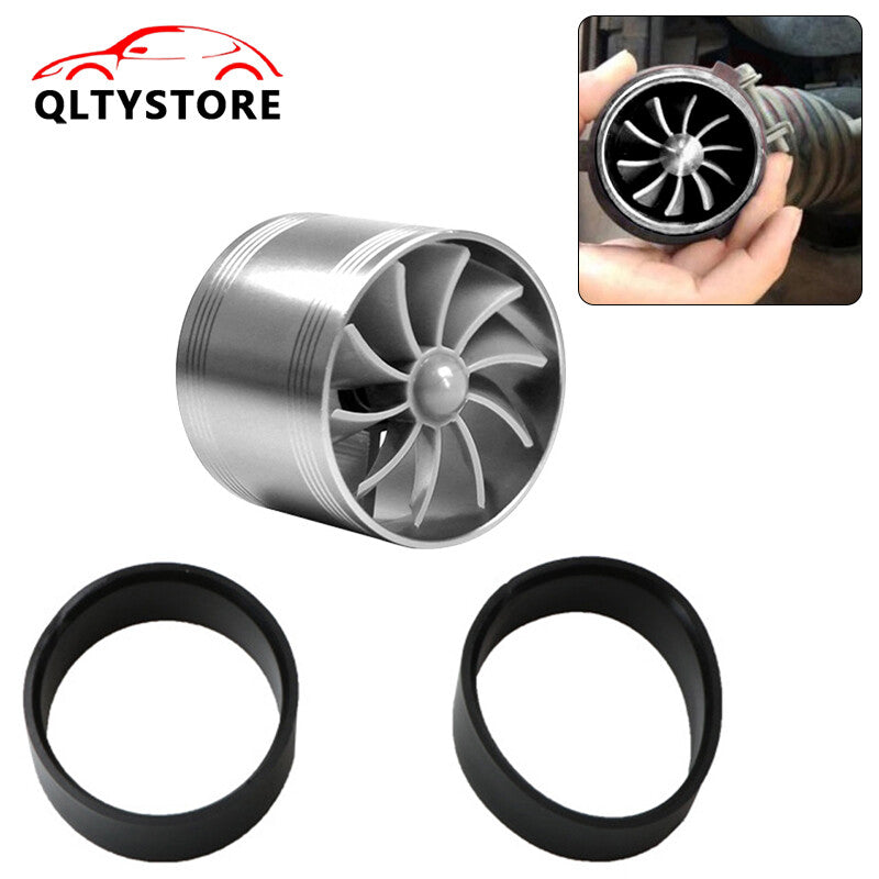 Car Air Intake Turbonator Single Fan Universal Turbine Gas Fuel Saver Turbo