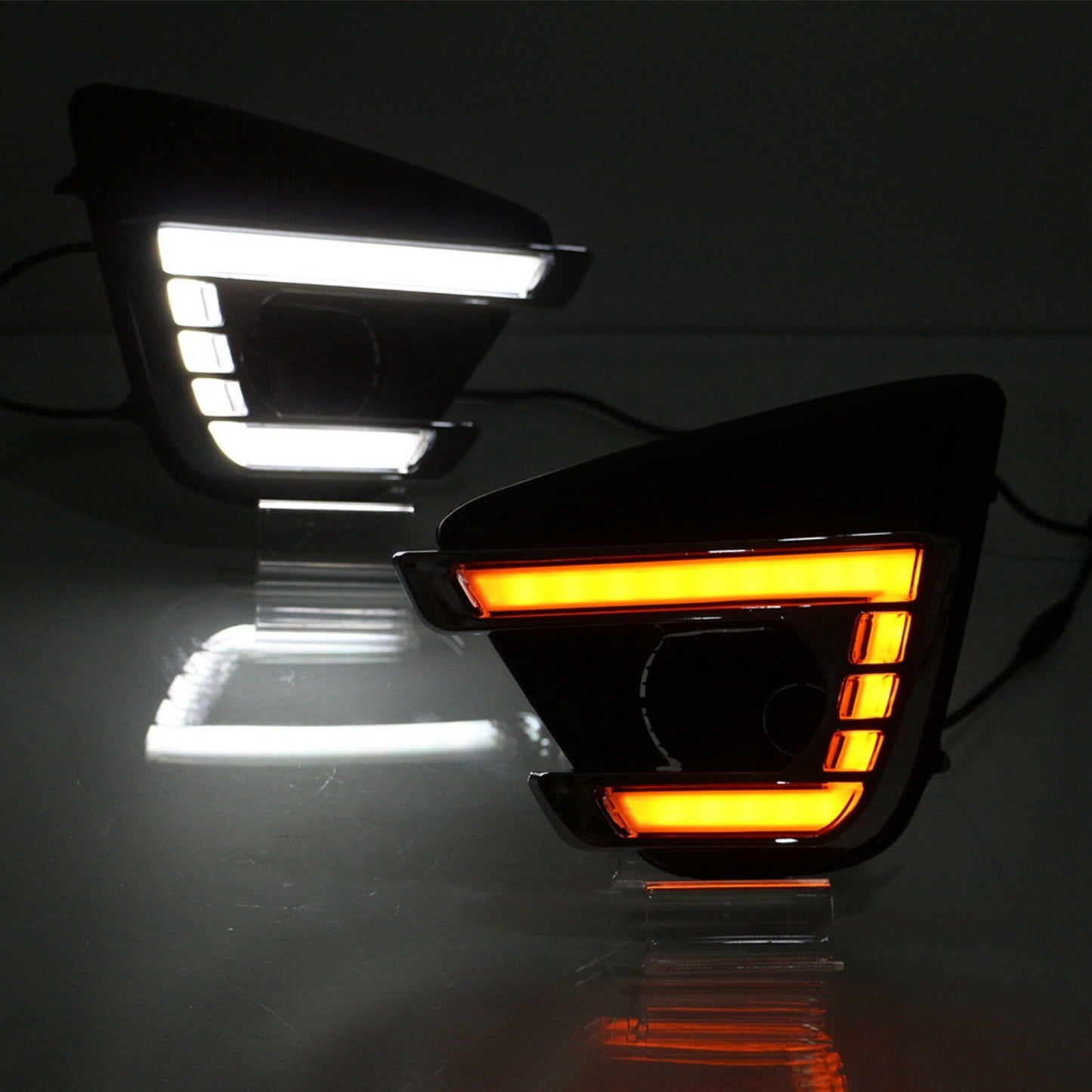 1 pair of LED front daytime running lights and fog lights for Mazda CX-5 12-16 AT