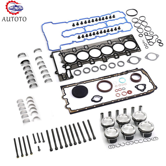 N54 Engine Pistons Cyliner Rebuild Kit Fit for BMW E92 E89 E60 E71 F01 X6 3.0 L6