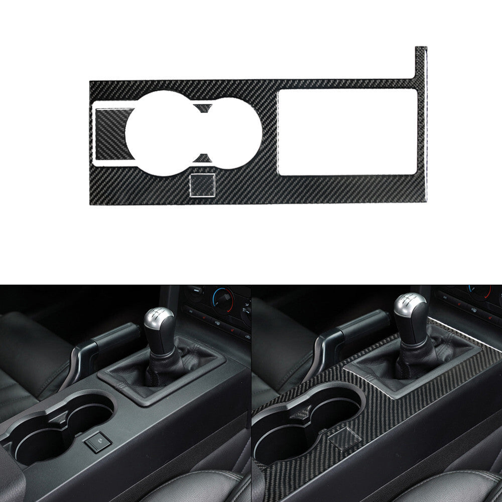 Red Carbon Fiber Rear Cup Hold Frame Cover Trim for Hyundai for Veloster JS 2019-22 v