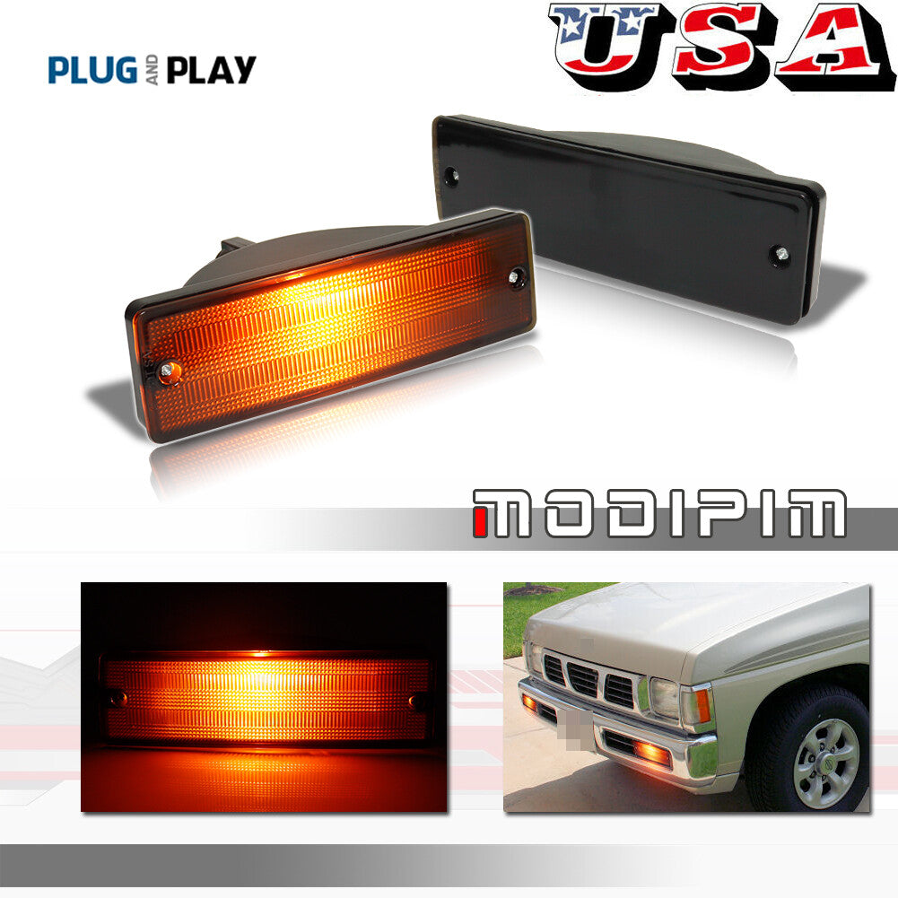 A pair of signal lights for 88-97 for D21 hard body pickup trucks / 88-95 for Pathfinder - v
