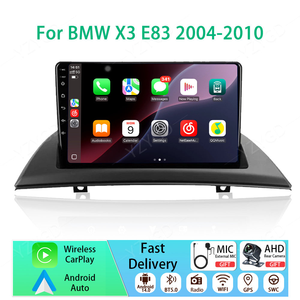 for BMW X3 E83 2004-2010 Android Carplay Car Stereo Radio GPS Multimedia Screen