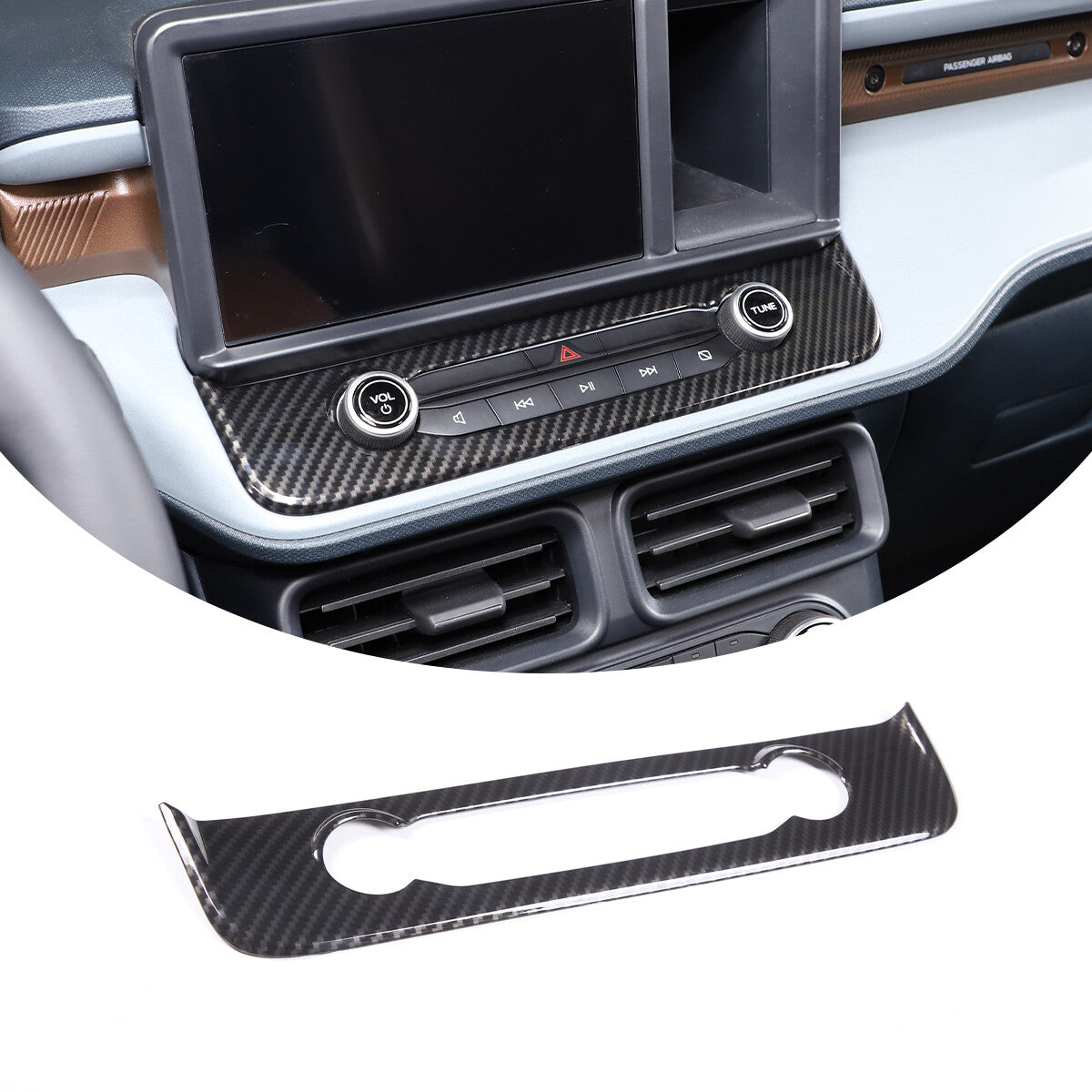 Black electronic handbrake button cover decoration for Tundr Sequoi @ 2022-23- v