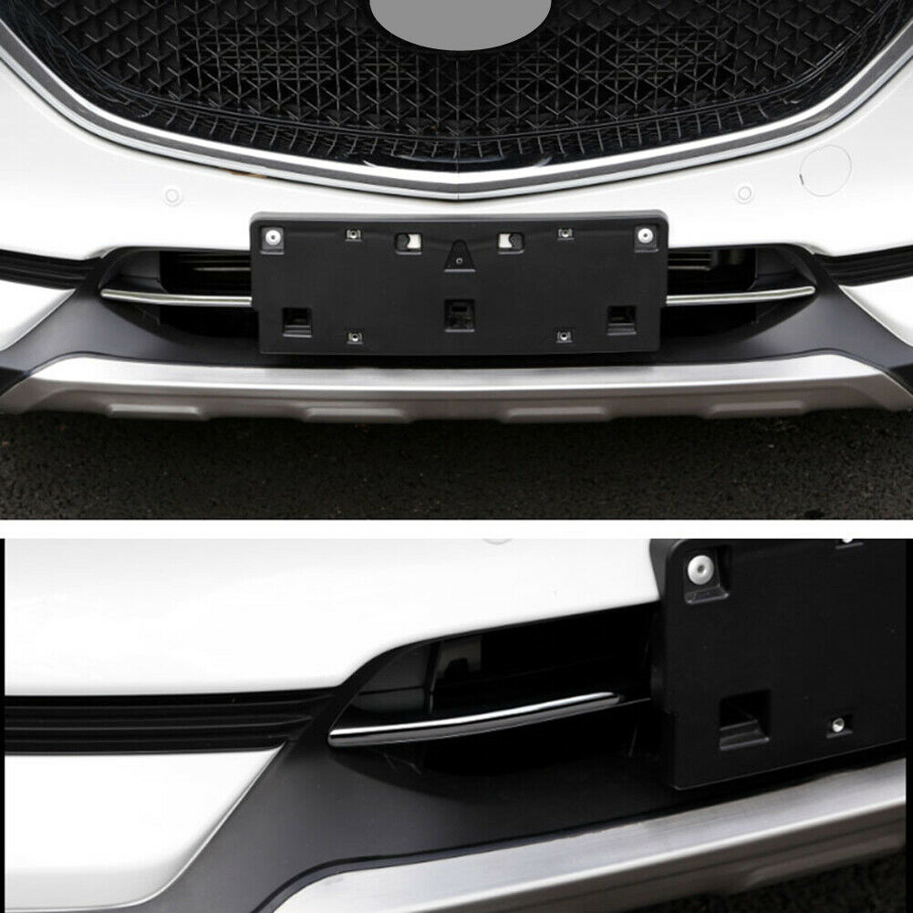 Chrome Front Bumper Bottom Grill Grille Trims Cover for Mazda CX-5 KF 2017-2021