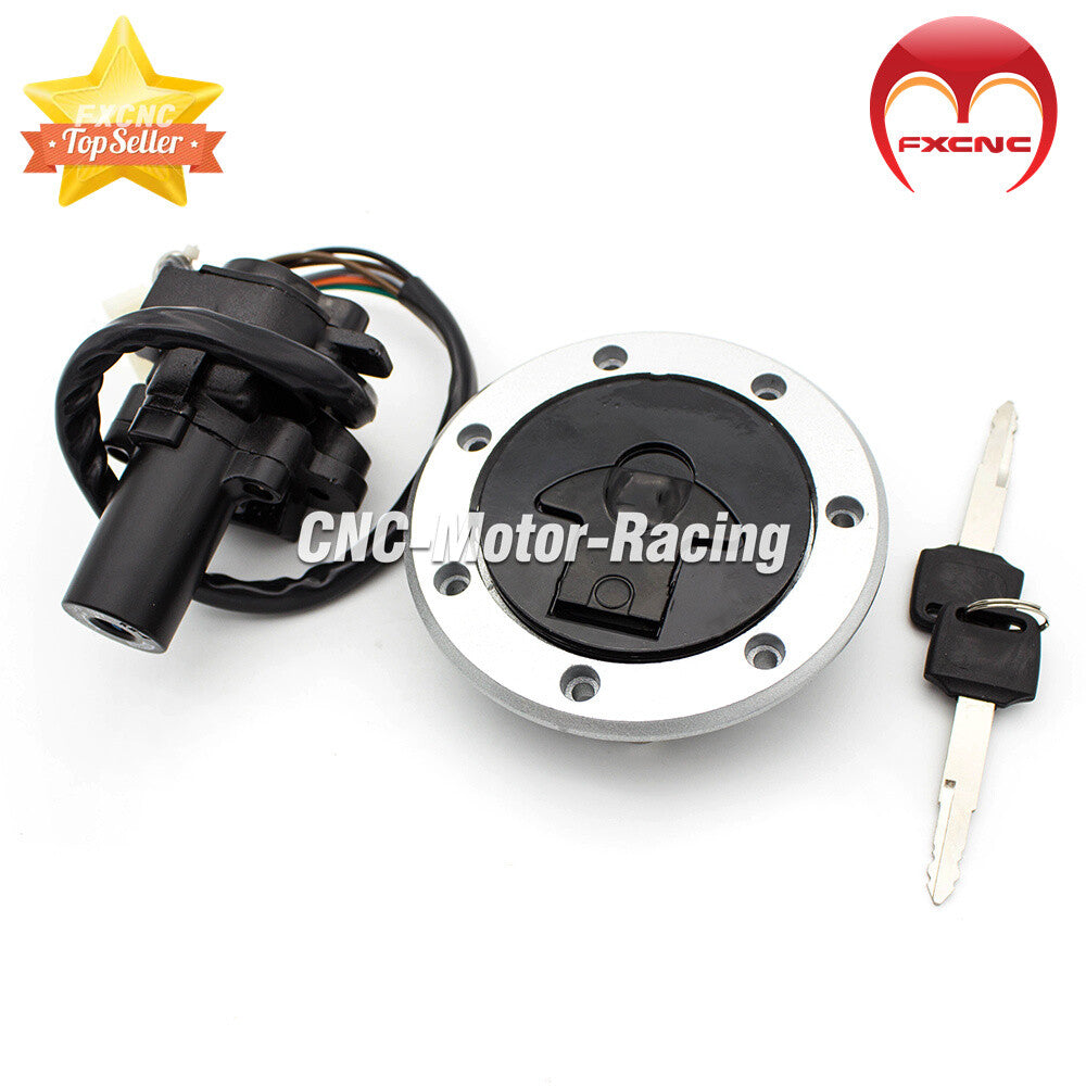 Suitable for Kawasaki CNC fuel filler cap ignition switch for seat key set locks ZX7R ZX9R ZXR400