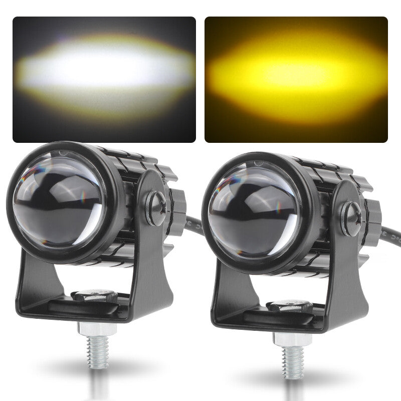 2x LED Pods Driving Light Bar Yellow White Work Lamp Spot Fog SUV Motorcycle ATV