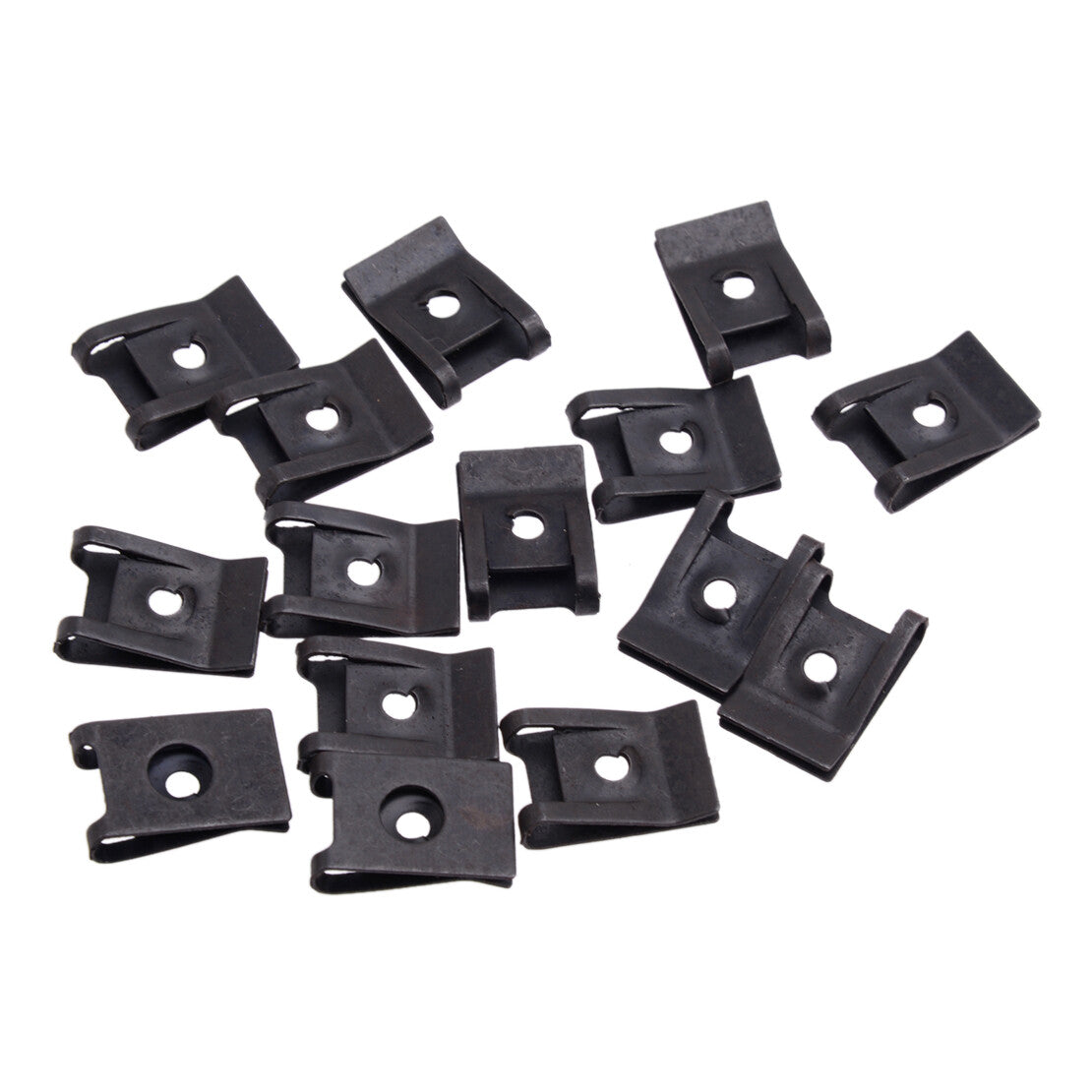 15Set Spring Metal U-type Clip with Screw Car Bumper Fender Trim Panel Fasteners v