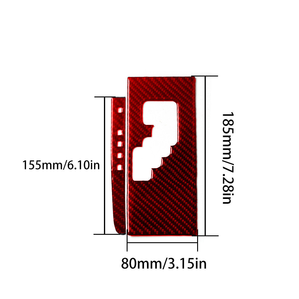 4Pcs Carbon Fiber Speedometer Dashboard Cover Trim for Dodge for RAM 1500 2009-2012 v