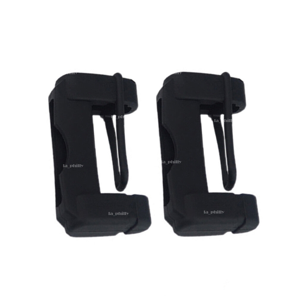 2 Car for Seat Belt Buckle Clip Silicone Anti-Scratch Cover Safety Accessories Black Q