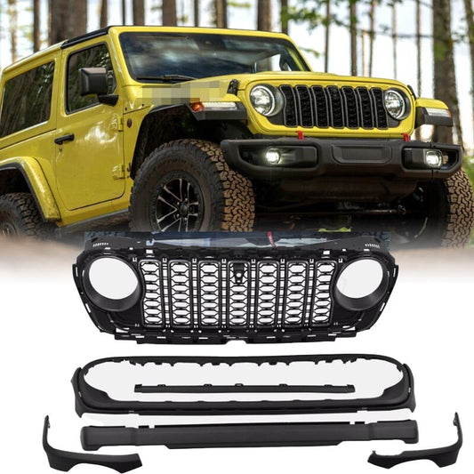 for Jeep for Wrangler JL 2018-2023 upgrade to 2024 JL Front Grill Bumper Grille n