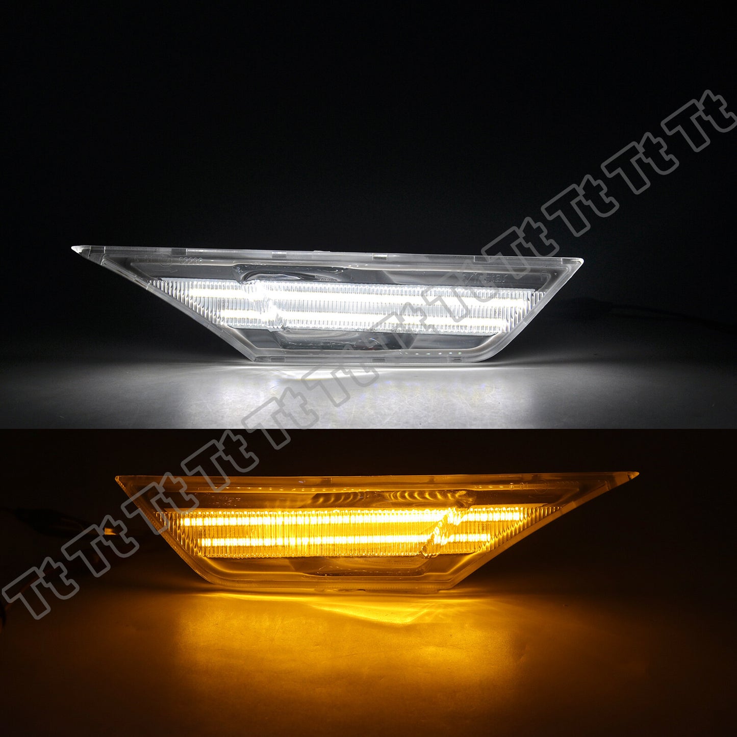 For 2016-23 for Honda for Civic Amber White Switch LED Side Marker Light Signal DRL- v
