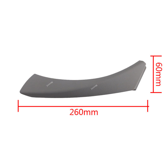 Gray Right Side Inside Door Handle Pull Trim Cover for BMW 3-Series E90 E91 E92 Q