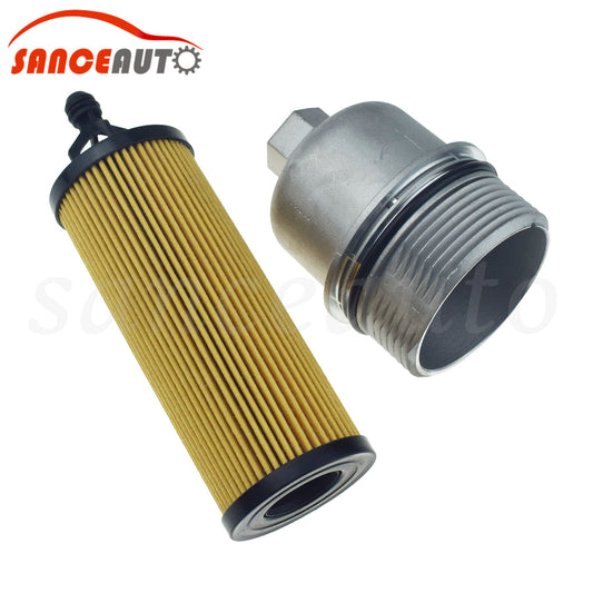 Aluminum oil filter and housing cover suitable for 14-22 for Chrysler for Dodge for Jeep for Ram 68191350AA- n