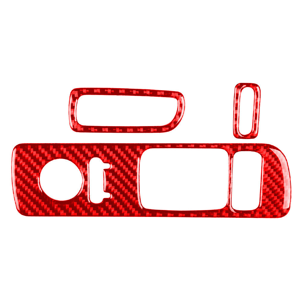 Interior Door Window Control Cover Trim for Honda S2000 2000-2009 Red 3Pcs RHD