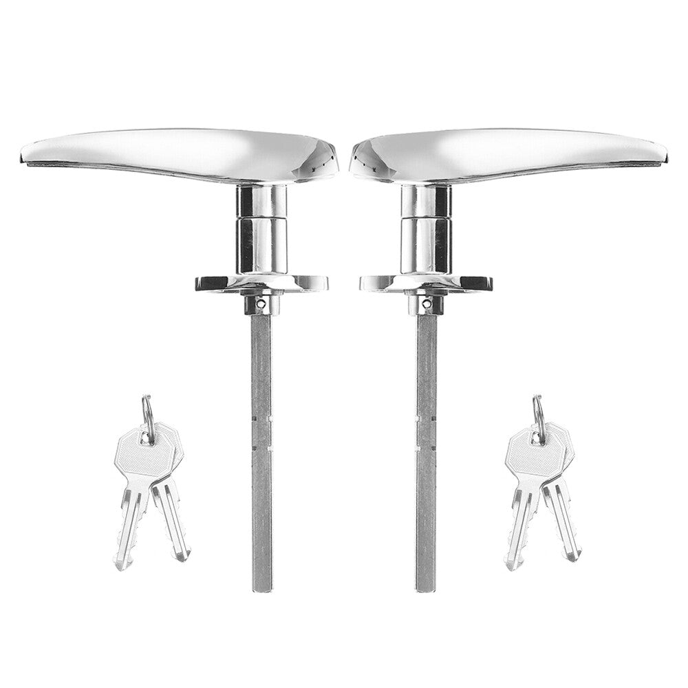 2X Outside Locking Door Handles 4 Keys Chrome For Model 18 Model 40 1932-1934