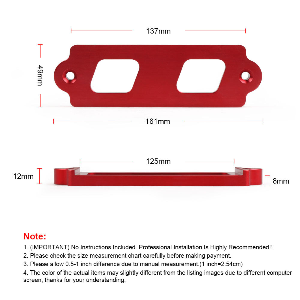 for Honda for Civic Integra Battery Tie Down Kit Hold Down Rod With Stainless Tray Hooks Q